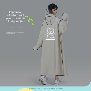 Poncă de ploaie EVA pentru adulți, poncho de drumeție pentru o persoană, aproximativ 350 g