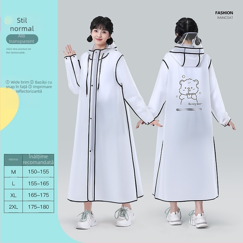 Poncă de ploaie EVA pentru adulți, poncho de drumeție pentru o persoană, aproximativ 350 g