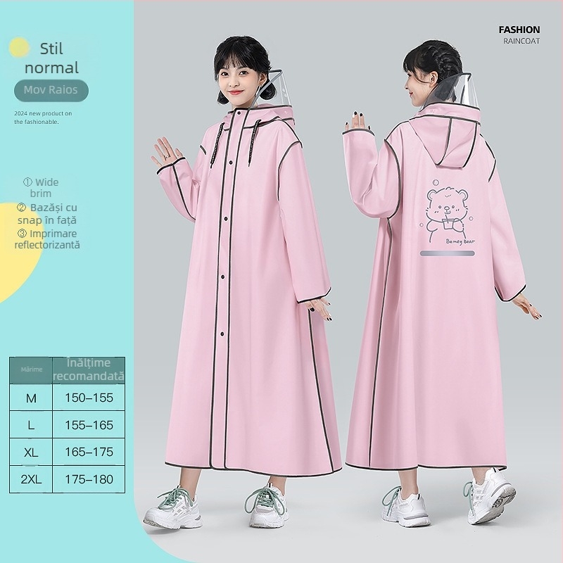 Poncă de ploaie EVA pentru adulți, poncho de drumeție pentru o persoană, aproximativ 350 g