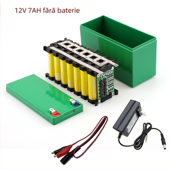 Cutie baterii 18650 cu invertor UPS, baterie Li-ion de 12V 7Ah, placă de protecție 3S40A cu echilibrare