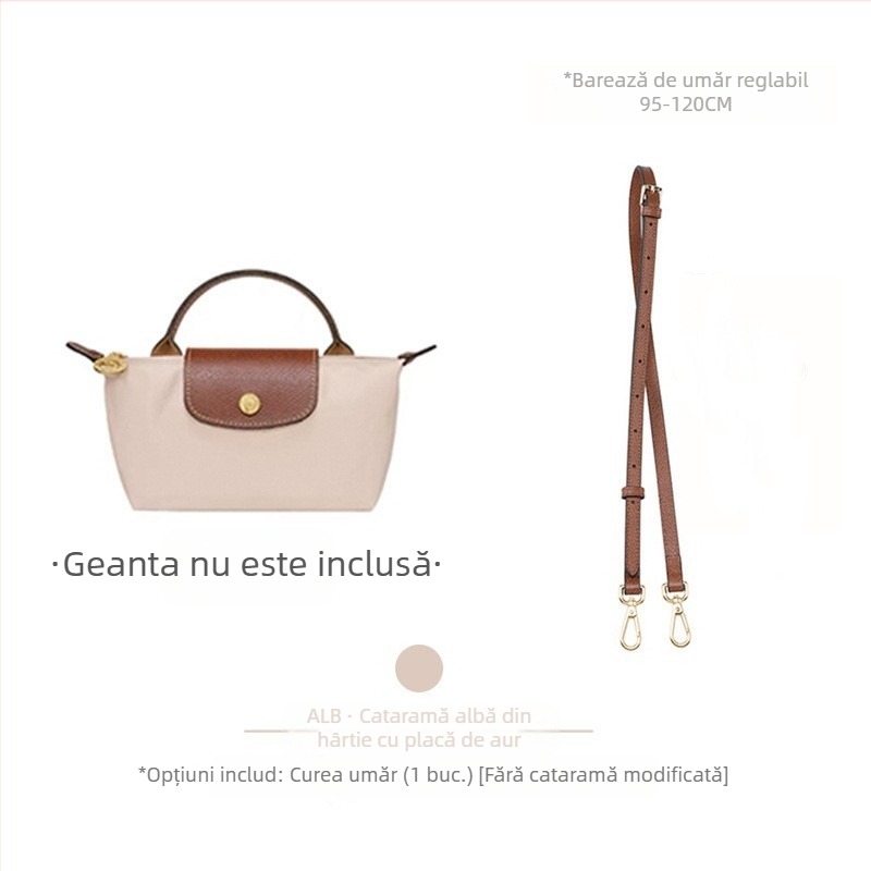 Bretele reglabile pentru geantă/ bretea de umăr (stil Longxiang mini; rezistent la uzură; fibre super; primăvara 2023; bretea pentru geantă Dumpling)