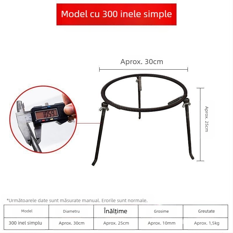 Raft triunghiular demontabil pentru oale, din sârmă de oțel cu conținut scăzut de carbon, pliabil, personalizabil, utilizare dublă