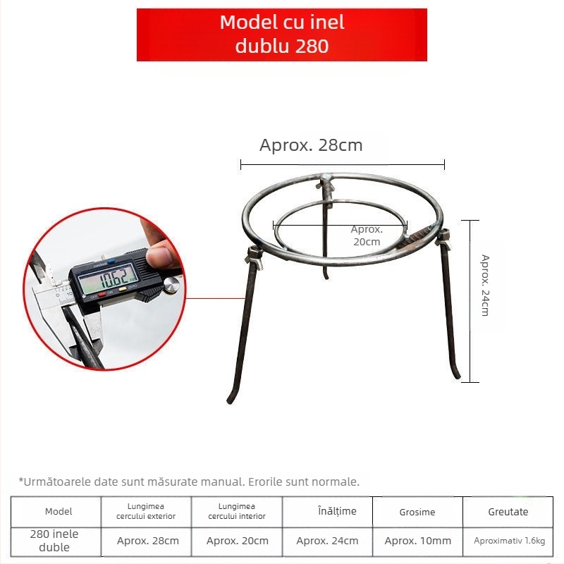 Raft triunghiular demontabil pentru oale, din sârmă de oțel cu conținut scăzut de carbon, pliabil, personalizabil, utilizare dublă