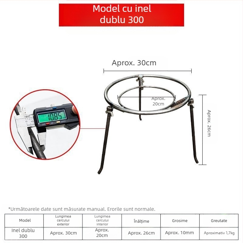 Raft triunghiular demontabil pentru oale, din sârmă de oțel cu conținut scăzut de carbon, pliabil, personalizabil, utilizare dublă