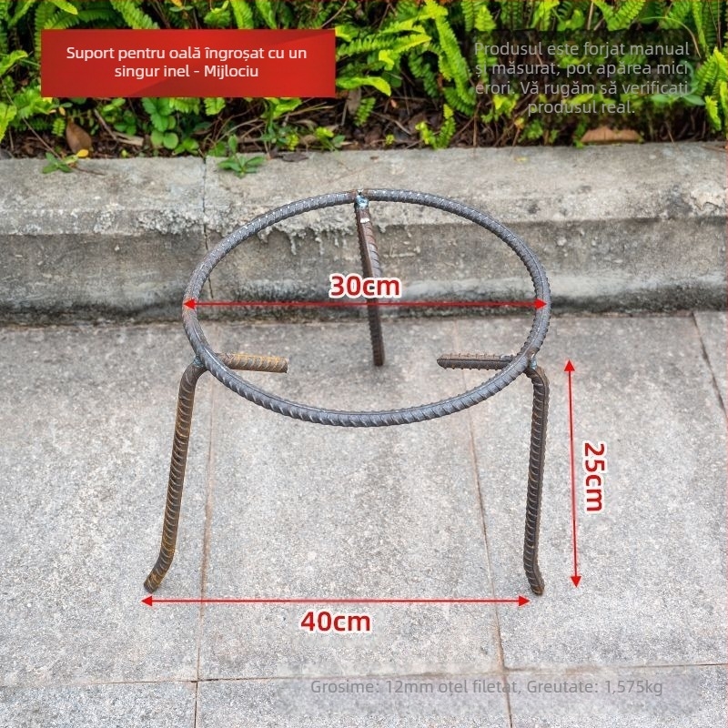 Raft triunghiular demontabil pentru oale, din sârmă de oțel cu conținut scăzut de carbon, pliabil, personalizabil, utilizare dublă