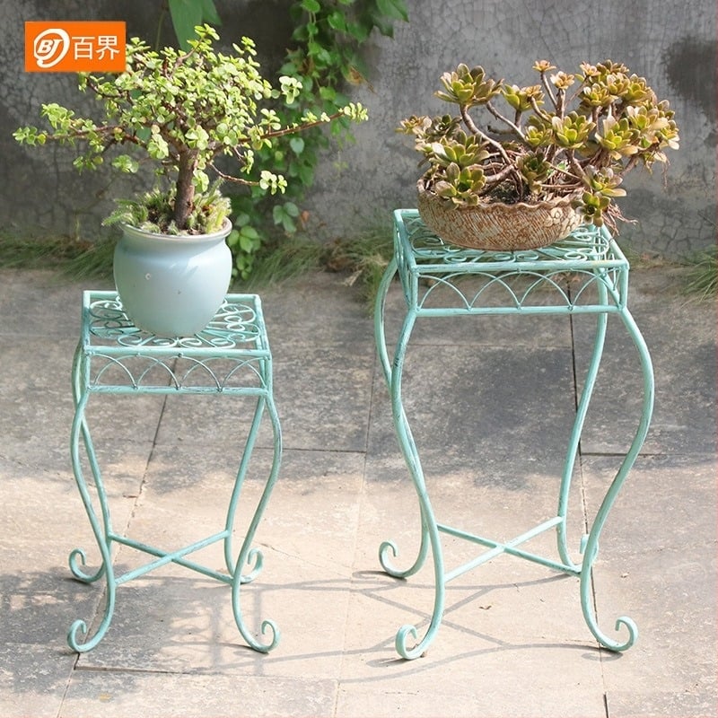 Suport de ghivece din fier forjat, stil vintage, podea, design modular, până la șase niveluri