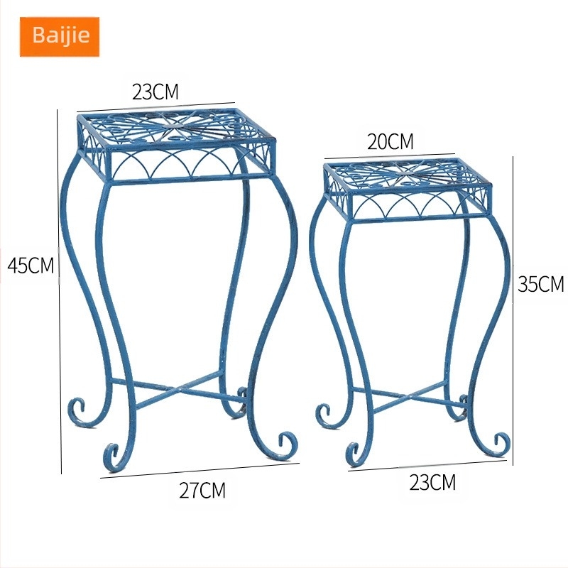 Suport de ghivece din fier forjat, stil vintage, podea, design modular, până la șase niveluri