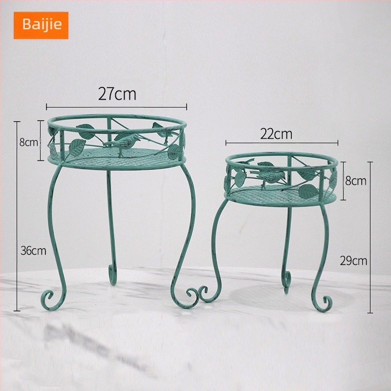 Suport de ghivece din fier forjat, stil vintage, podea, design modular, până la șase niveluri