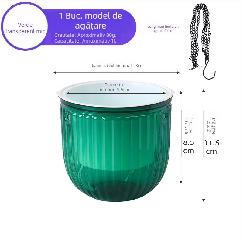 Meixuan ghiveci pentru flori din rășină, tip agățat, turnare prin injecție