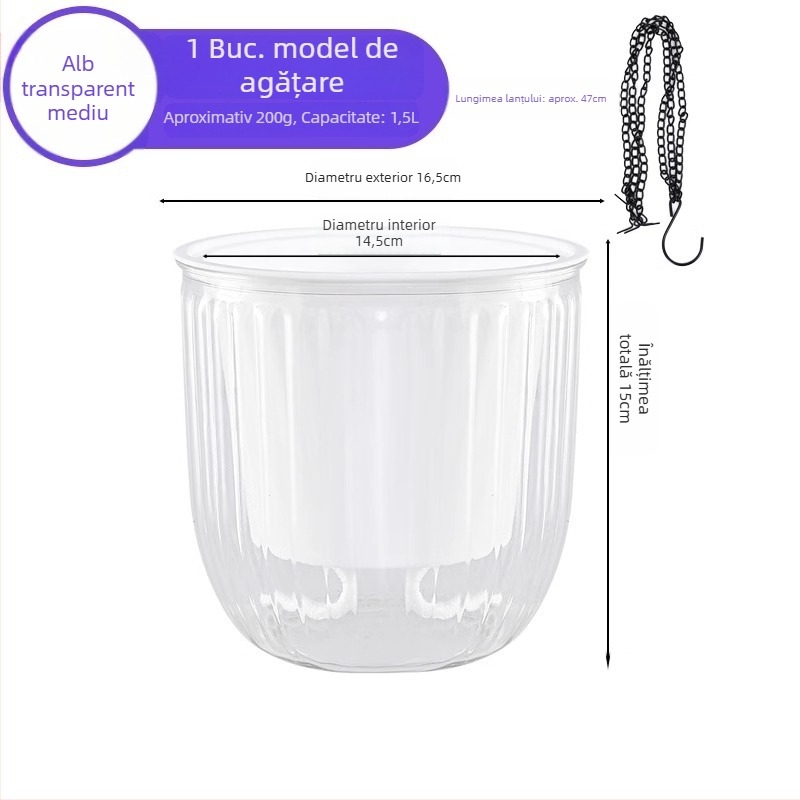 Meixuan ghiveci pentru flori din rășină, tip agățat, turnare prin injecție