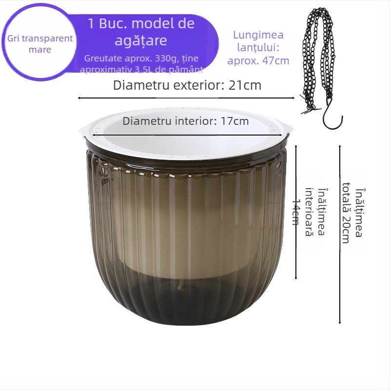 Meixuan ghiveci pentru flori din rășină, tip agățat, turnare prin injecție