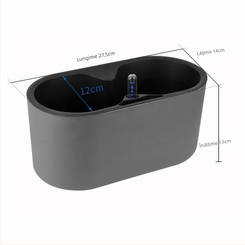 Ghiveci din plastic, auto-udare, economie de apă, rezistent la coroziune, respirabil; montaj pe perete sau podea, stil nordic