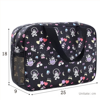 Dianzhi Pai Geantă de toaletă din PVC, stil desen animat – depozitare pentru cosmetice în timpul călătoriilor