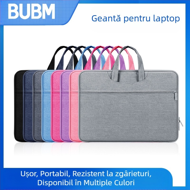 Geantă pentru laptop BUBM, deschidere la 180°, impermeabilă, rezistentă la uzură, din poliester