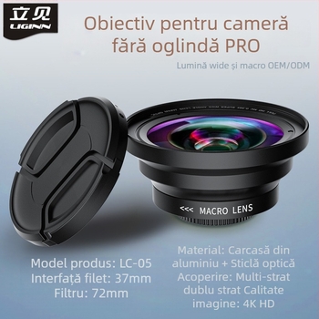 LC01-05 Filtru UV cu acoperire multiplă pentru camere fără oglindă, interfață universală