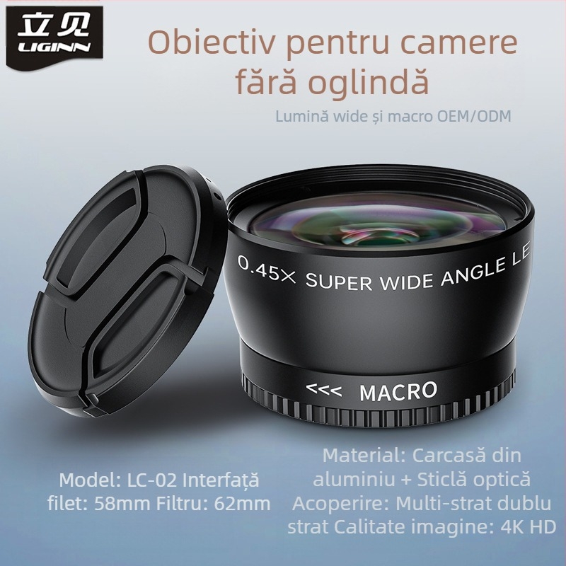 LC01-05 Filtru UV cu acoperire multiplă pentru camere fără oglindă, interfață universală