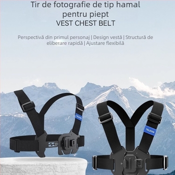 TELESIN suport universal pentru camere de acțiune, compatibil cu GoPro 12, Insta360 X3/X4 și DJI Action 5/4/3