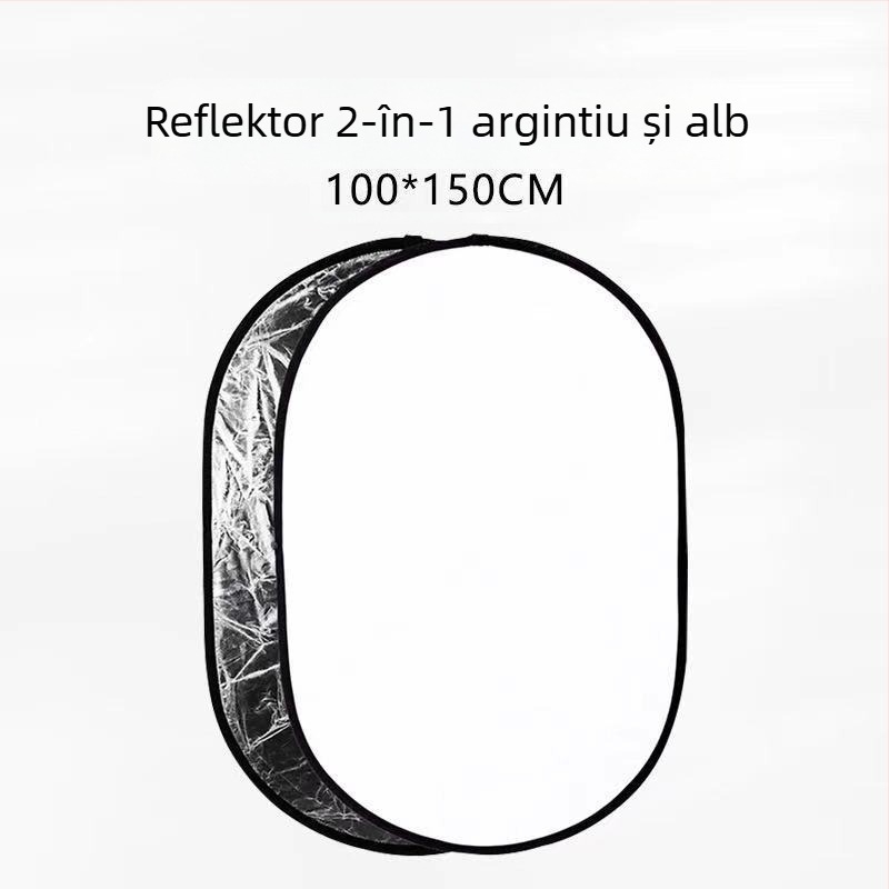 Panou de fundal pentru fotografie din nylon; utilizare generală; greutate 230–1500 g; include panou reflectorizant și husă de depozitare