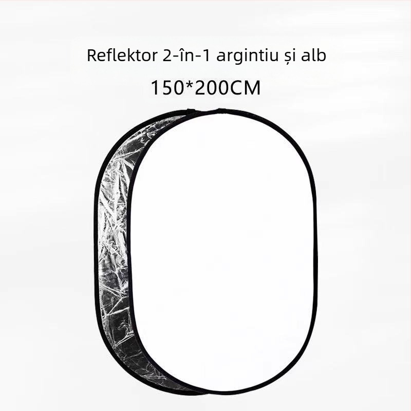 Panou de fundal pentru fotografie din nylon; utilizare generală; greutate 230–1500 g; include panou reflectorizant și husă de depozitare