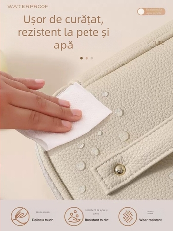 Geantă de cosmetică cu compartimente, capacitate mare, material PU, impermeabilă, pentru călătorii, pentru femei