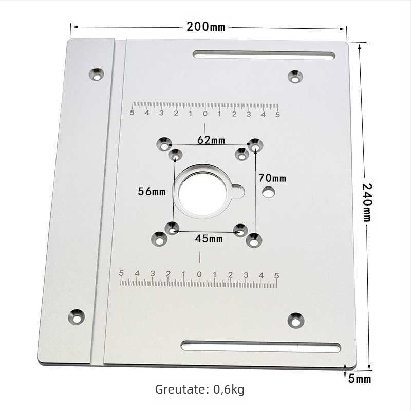 Stație de gravură și frezare pentru lemn, masă de lucru reglabilă multifuncțională, șlefuire a colțurilor și canelare pe panou din aluminiu — tensiune 2,4 V
