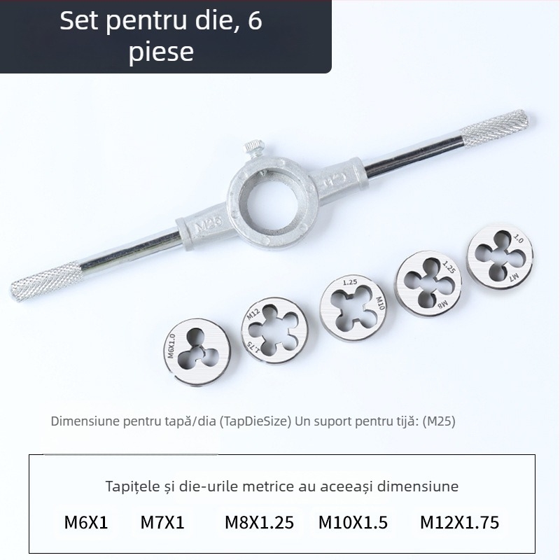 Maib Set pentru filetare: instrument manual de tapping și capete de burghiu