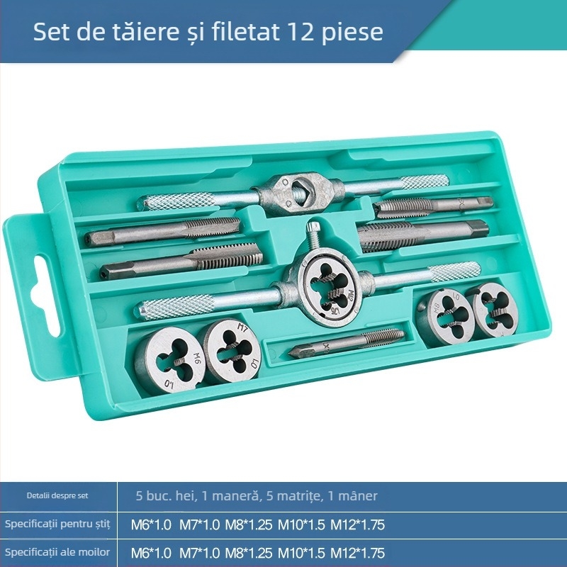 Maib Set pentru filetare: instrument manual de tapping și capete de burghiu