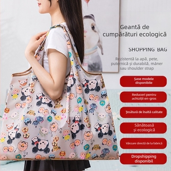 Geantă Tote cu desene animate – geantă de cumpărături reutilizabilă, ecologică, serigrafie, personalizabilă