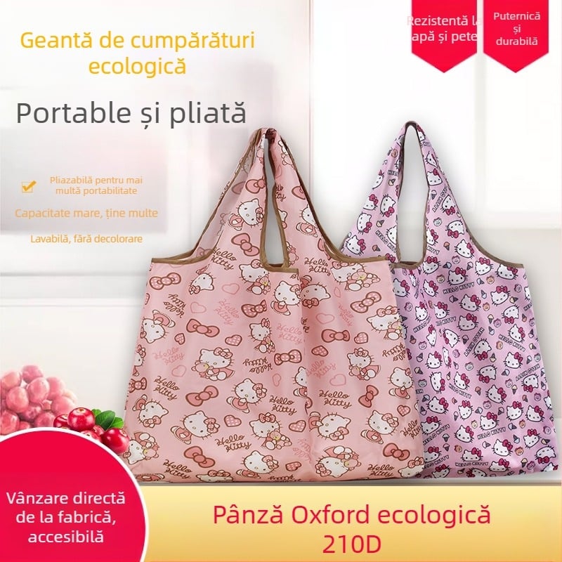 Geantă Tote cu desene animate – geantă de cumpărături reutilizabilă, ecologică, serigrafie, personalizabilă