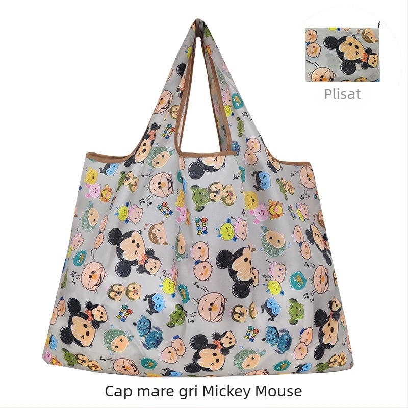 Geantă Tote cu desene animate – geantă de cumpărături reutilizabilă, ecologică, serigrafie, personalizabilă