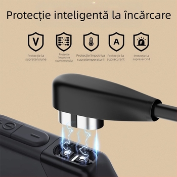 Cablu magnetic de încărcare pentru căști Bluetooth cu conductivitate osoasă (interfață USB-A/ USB-C; compatibil cu Shaoyin AS800/S803/S810; model Bsw-AS800; marcă Besivo/Baisiwo)