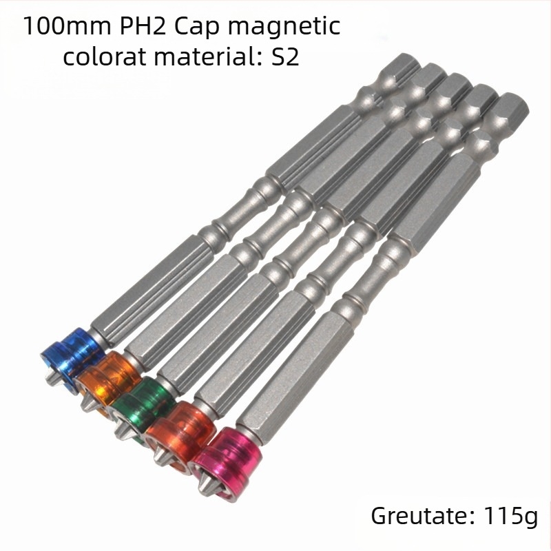 Neutral bit PH2 cu cap cruce magnetizat, din oțel S2