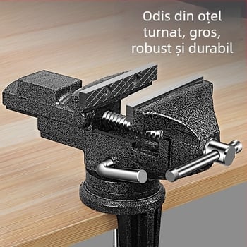 Oudisi mini vise de birou – universal, multifuncțional, rotire de 360°, greutate 1,93 kg