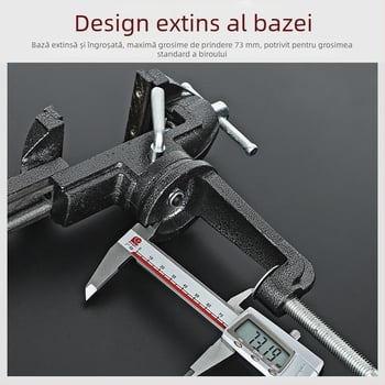 Oudisi mini vise de birou – universal, multifuncțional, rotire de 360°, greutate 1,93 kg