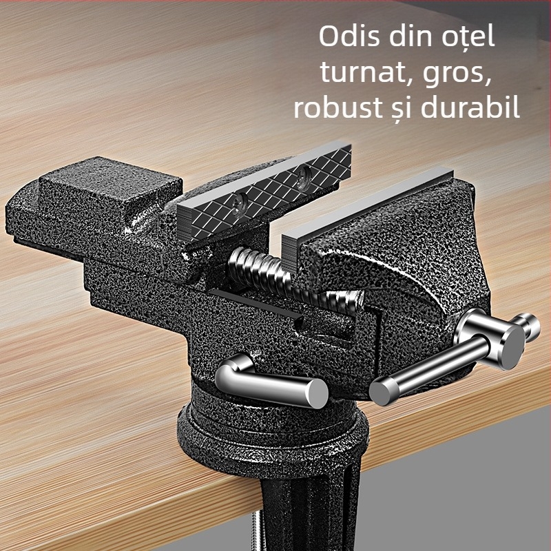 Oudisi mini vise de birou – universal, multifuncțional, rotire de 360°, greutate 1,93 kg