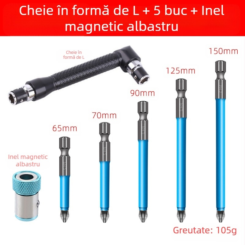 Set bituri cruce cu cap anti-derapare, pentru uz casnic — oțel aliat