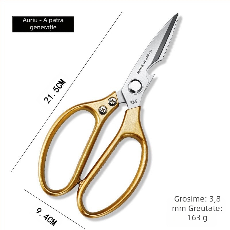 Foarfece de bucătărie, oțel inoxidabil, tăierea oaselor, foarfece de uz casnic multifuncționale