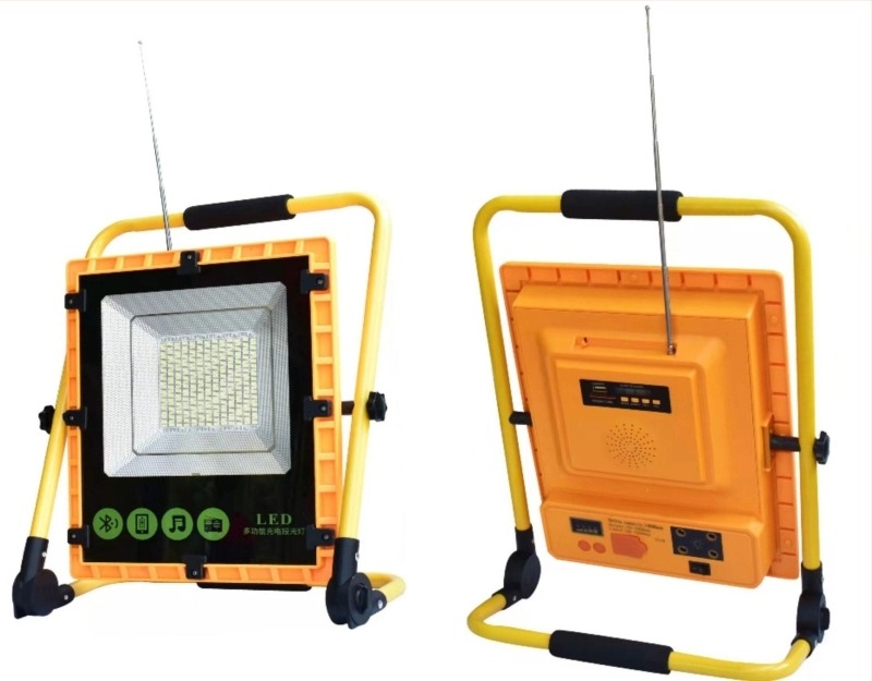 Lumină de camping de urgență, design rucsac pliabil, 50-300W, 48 LED, IP54