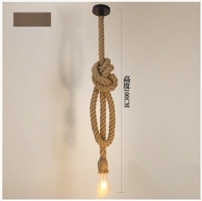 Candelabru din sfoară de cânepă, lampă LED suspendată, 220V, zonă de iluminare 5–10 m²