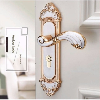 Încuietoare pentru ușă cu mâner, model 1, personalizare disponibilă, servicii de instalare nu sunt furnizate