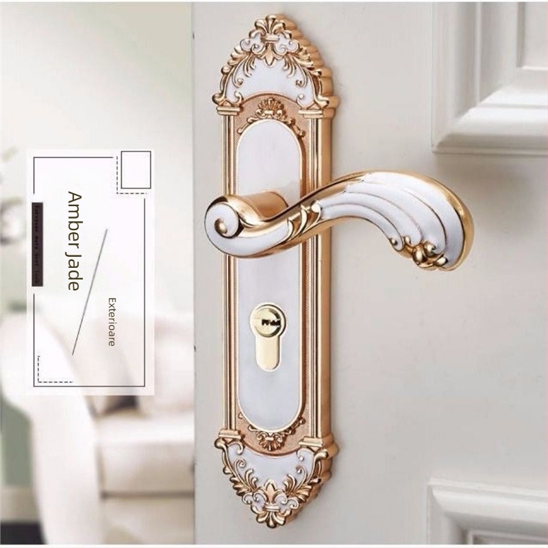 Încuietoare pentru ușă cu mâner, model 1, personalizare disponibilă, servicii de instalare nu sunt furnizate