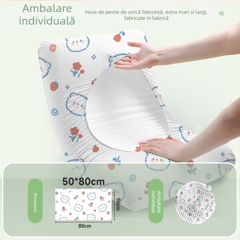 Set fețe de pernă de unică folosință – din material nețesut, Travel You