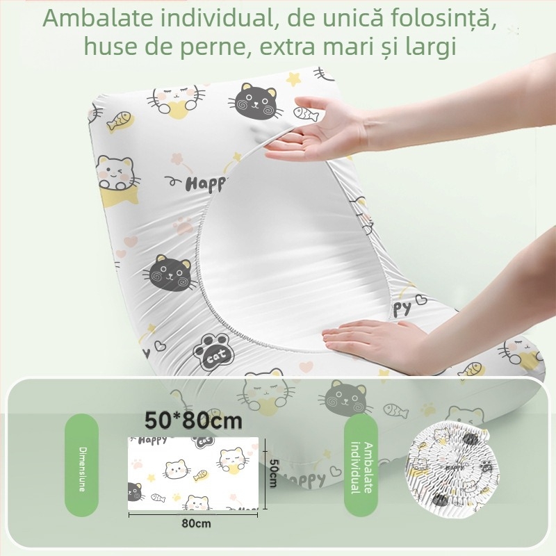 Set fețe de pernă de unică folosință – din material nețesut, Travel You