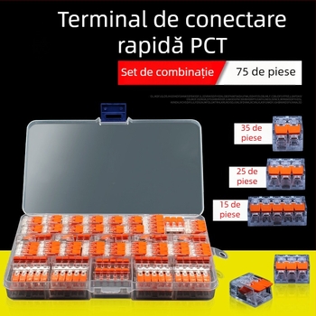 KV-412 Set de 75 conectori de cablu pentru conectare rapidă