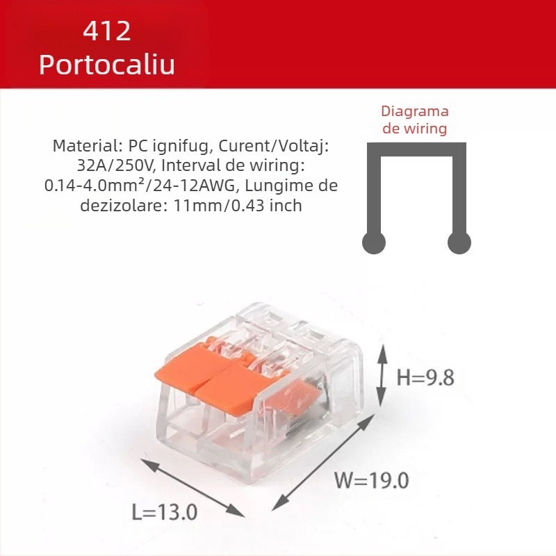 KV-412 Set de 75 conectori de cablu pentru conectare rapidă