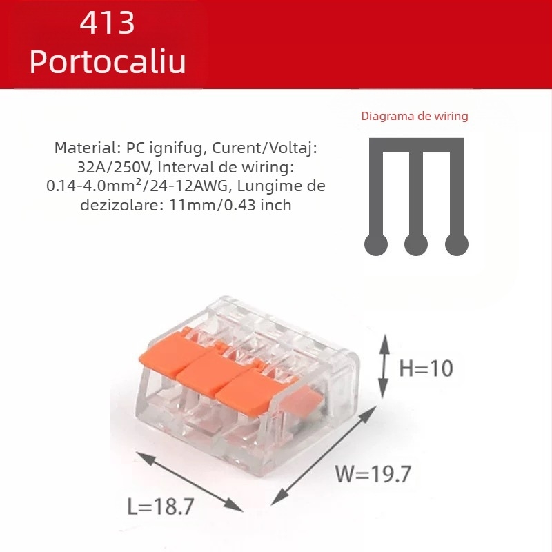 KV-412 Set de 75 conectori de cablu pentru conectare rapidă