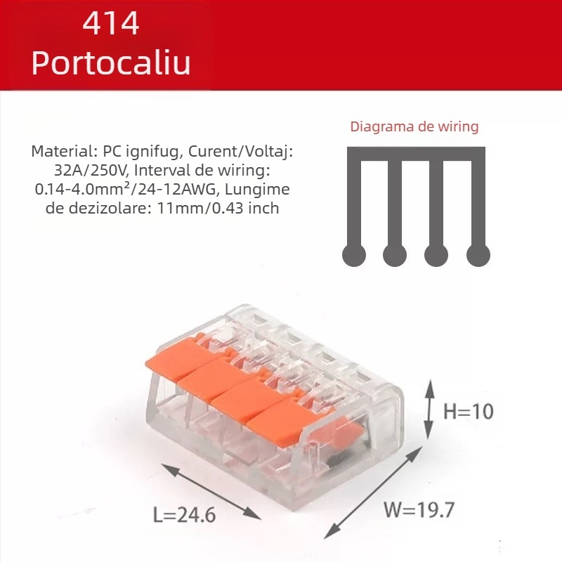 KV-412 Set de 75 conectori de cablu pentru conectare rapidă