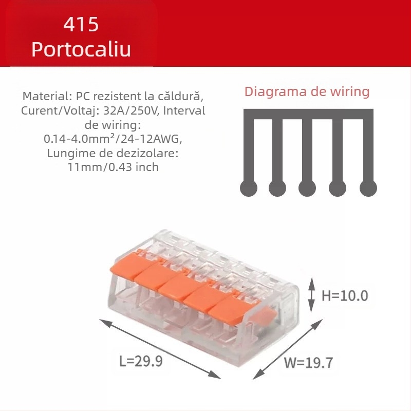 KV-412 Set de 75 conectori de cablu pentru conectare rapidă