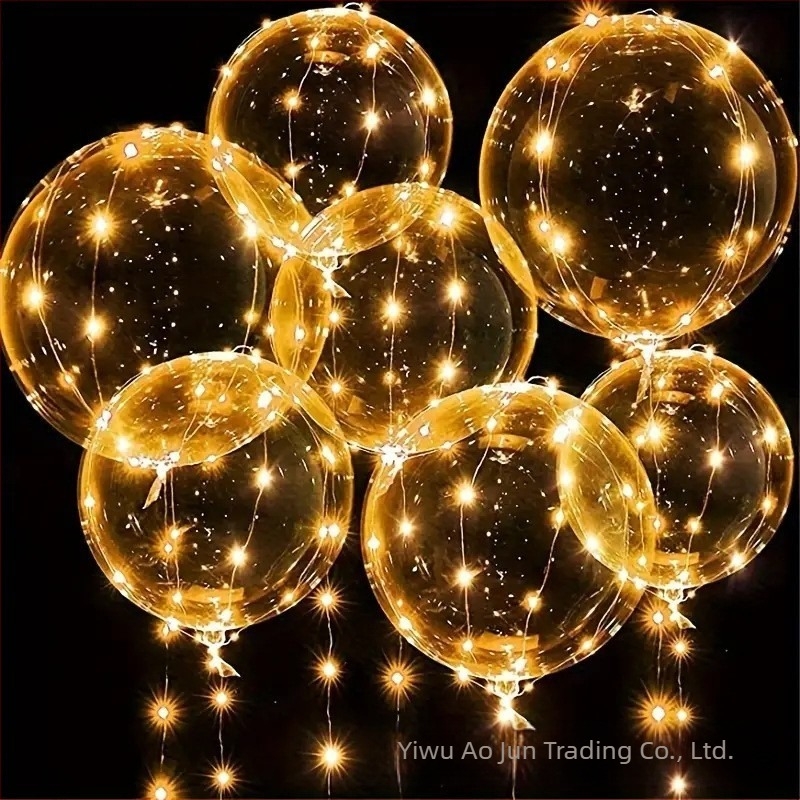 Balon LED iluminat, cu 30 LED, IP43, alimentare cu baterii, tensiune de intrare ≤36V, întrerupător manual