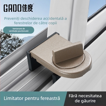 Blocare de siguranță pentru fereastră, model MC-AQK, aliaj de aluminiu, GADO/Jiadu, pentru ferestre